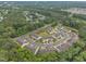 An aerial view of the townhome community with lots of trees and greenery at 1022 Flagler St, Durham, NC 27713