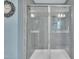 This is a close up of the tile shower in the main bathroom at 1022 Flagler St, Durham, NC 27713