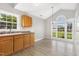 Bright breakfast nook featuring plenty of cabinet space and natural light from large windows at 103 Rama Ct, Morrisville, NC 27560