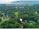 Aerial view of a home backing to the Preston Golf Course, specifically the 8th hole at 107 Ivy Hollow Ct, Morrisville, NC 27560