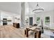 Beautiful foyer with a view of the kitchen, dining area, and staircase at 107 Ivy Hollow Ct, Morrisville, NC 27560
