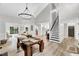Spacious foyer with high ceilings and a view of the staircase and living area at 107 Ivy Hollow Ct, Morrisville, NC 27560