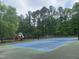 A tennis court is present in the backyard, as well as a playground at 113 Honeysuckle Ln, Durham, NC 27703