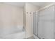 Bathroom showing a shower and separate tub at 11340 Involute Pl # 100, Raleigh, NC 27617