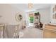Serene bedroom provides a soothing neutral palette with ample natural light and room for a crib at 115 Nuttree Way, Durham, NC 27713