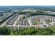 Community aerial view showcasing green spaces and well-maintained homes at 120 Bramble Ln, Clayton, NC 27527