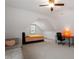 Cozy bedroom featuring angled ceilings, lots of natural light and neutral colors at 122 Swansboro Ln, Chapel Hill, NC 27516