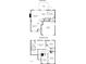 Detailed floor plan showcasing the layout of the home's first and second floors with labeled room dimensions at 12501 Garden Tree Ln, Raleigh, NC 27614