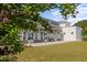 A beautiful clubhouse with a covered patio and ample space for gatherings, set on a well-manicured lawn at 1423 Tannin Dr, Durham, NC 27713