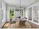 Eat-in dining room with round table and wainscoting at 1423 Tannin Dr, Durham, NC 27713