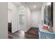 Welcoming entryway featuring hardwood floors and a view into other rooms at 1512 Arapahoe Ridge Dr, Raleigh, NC 27604