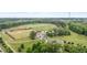 Beautiful aerial view of sports and recreation fields with baseball and soccer fields surrounded by mature trees and walking paths at 19 Arch Oak Ct, Clayton, NC 27527