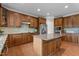 Spacious kitchen with granite countertops, stainless steel appliances, and ample cabinet space at 19 Arch Oak Ct, Clayton, NC 27527