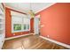 Bright dining room with hardwood floors and plenty of natural light at 2209 The Circle, Raleigh, NC 27608