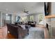 Spacious living room featuring hardwood floors, stylish decor, and a comfortable seating area at 2309 Yancey St, Raleigh, NC 27608
