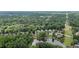 Aerial view of homes surrounded by lush, green trees at 2441 Deanwood Dr, Raleigh, NC 27615