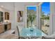 Breakfast nook with backyard view and natural light and a view to the kitchenette at 3 Yancey, Pittsboro, NC 27312