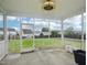Enclosed screened porch offering an open view to the backyard at 316 Wellwater Ave, Durham, NC 27703