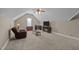 Bonus room featuring a ceiling fan, carpeted floors, and media center at 3216 Nc Hwy 42, Willow Springs, NC 27592