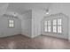 Bright bedroom features vaulted ceilings, neutral walls, modern fan, and lots of windows at 3323 Cheswick Dr, Raleigh, NC 27609