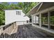 Spacious wooden deck with railings at 3504 Lexham Ct, Apex, NC 27539