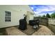 Outdoor patio space with grilling area and ample room for entertaining friends and Gathering at 3709 Fan Palm Ct, Raleigh, NC 27616