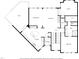 First floor plan view showcasing a layout with a kitchen, living room, dining room, laundry, deck, office, and bedroom at 4802 Glenmist Ct, Raleigh, NC 27612