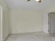Bedroom featuring a ceiling fan and a door leading to another room at 5849 Rocking Chair Dr, Youngsville, NC 27596
