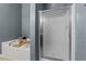 A large soaking tub and separate shower feature in this bathroom at 763 Blossom Grove Dr, Cary, NC 27519