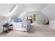 Light and airy bedroom featuring vaulted ceilings, neutral decor, and plush carpet at 9900 Two Robins Ct, Raleigh, NC 27613