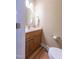 Powder room with modern fixtures and clean lines offering a functional space at 104 Tutbury Pl, Cary, NC 27519