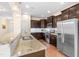 Spacious kitchen with granite countertops, stainless steel appliances, and ample cabinet space at 1104 Arden Trace Ct, Fuquay Varina, NC 27526