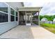 Relax on this screened porch with its concrete floor and access to a patio at 1104 Arden Trace Ct, Fuquay Varina, NC 27526