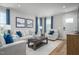 Inviting living room with plush seating, stylish decor, and bright windows at 1424 Rollman Farm Rd, Raleigh, NC 27603