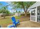 Backyard with lawn, wooden fence and shed at 149 Hutson Ln, Clayton, NC 27527