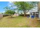 Beautiful backyard featuring shed, mature trees, and lots of room to roam at 149 Hutson Ln, Clayton, NC 27527