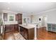 A beautifully designed kitchen with granite countertops and stainless steel appliances at 174 Tafton Dr, Wendell, NC 27591
