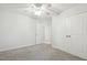 Bedroom with neutral colored carpet, white walls and a ceiling fan at 22 Chapman Ct, Wendell, NC 27591