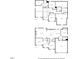 Detailed floor plan showing layout of rooms on first and second floor with measurements at 2207 Wimberly Woods Dr, Sanford, NC 27330