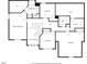 Detailed second floor plan showing layout of bedrooms, bathrooms, and laundry room at 2207 Wimberly Woods Dr, Sanford, NC 27330