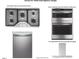 Chef's kitchen package with GE stainless steel cooktop, oven, microwave, and dishwasher at 2392 Picual Way # 31, New Hill, NC 27562