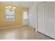 Bright dining room with window, chandelier and ample closet storage space at 3108 Forrestal Dr, Durham, NC 27703