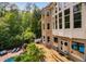 Private pool and hot tub area with beautiful palm trees and manicured landscaping at 3601 Nightfall Ct, Raleigh, NC 27607