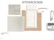 Modern kitchen design elements include backsplash, countertop, sink, faucet and cabinet samples at 45 Little Gem Ln, Fuquay Varina, NC 27526