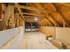 Unfinished attic space showing rafters and HVAC equipment at 525 Allesandra Dr, Clayton, NC 27527
