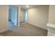 Spacious and well lit bonus room with neutral carpeting and natural lighting at 525 Allesandra Dr, Clayton, NC 27527