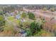 An aerial view of the neighborhood near a busy highway at 5401 Lower Creek Ct, Apex, NC 27539