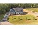 Picture of a home's front exterior showcasing a well-manicured lawn, garden and stone detailing at 60 Stream View Way, Spring Hope, NC 27882