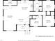 Detailed floorplan showcasing the layout of the home including the living room, kitchen, bedrooms, and bathrooms at 601 Longfellow St, Fuquay Varina, NC 27526
