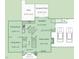 Layout of main floor featuring open-concept kitchen, Gathering room, breakfast nook, garage, screened porch and deck at 7929 Pine Timber Dr, Raleigh, NC 27613